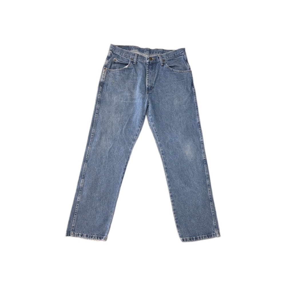 Wrangler Denim Medium Wash Blue 35x30 Regular Fit Classic Jeans 96501DS